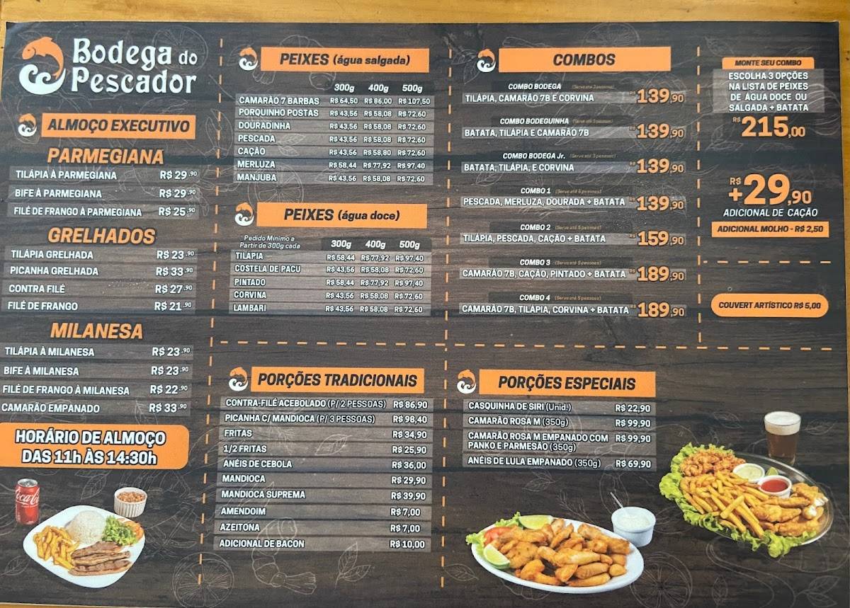 Bodega do Pescador cardápio