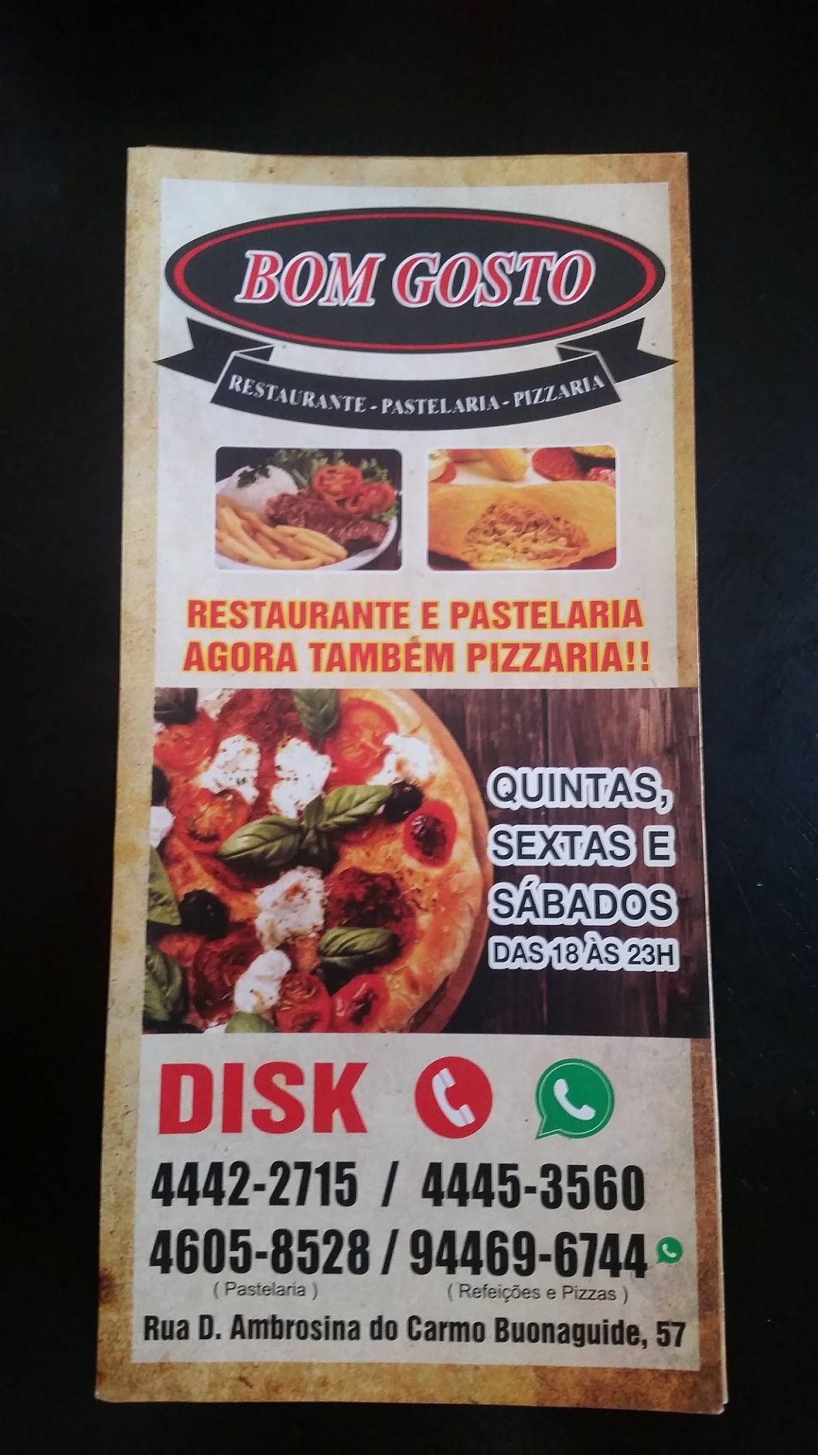 Bom Gosto Grill & Café cardápio