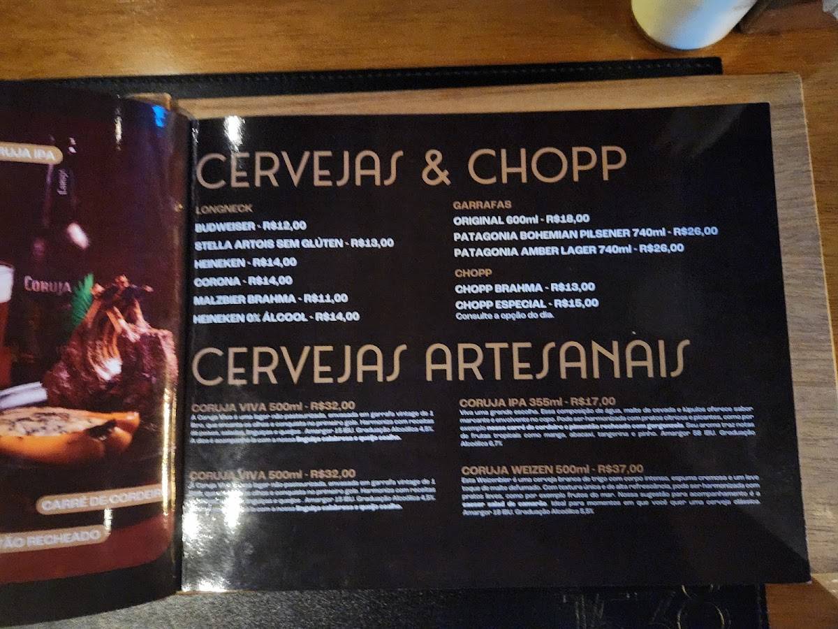 Boteco 1538 cardápio