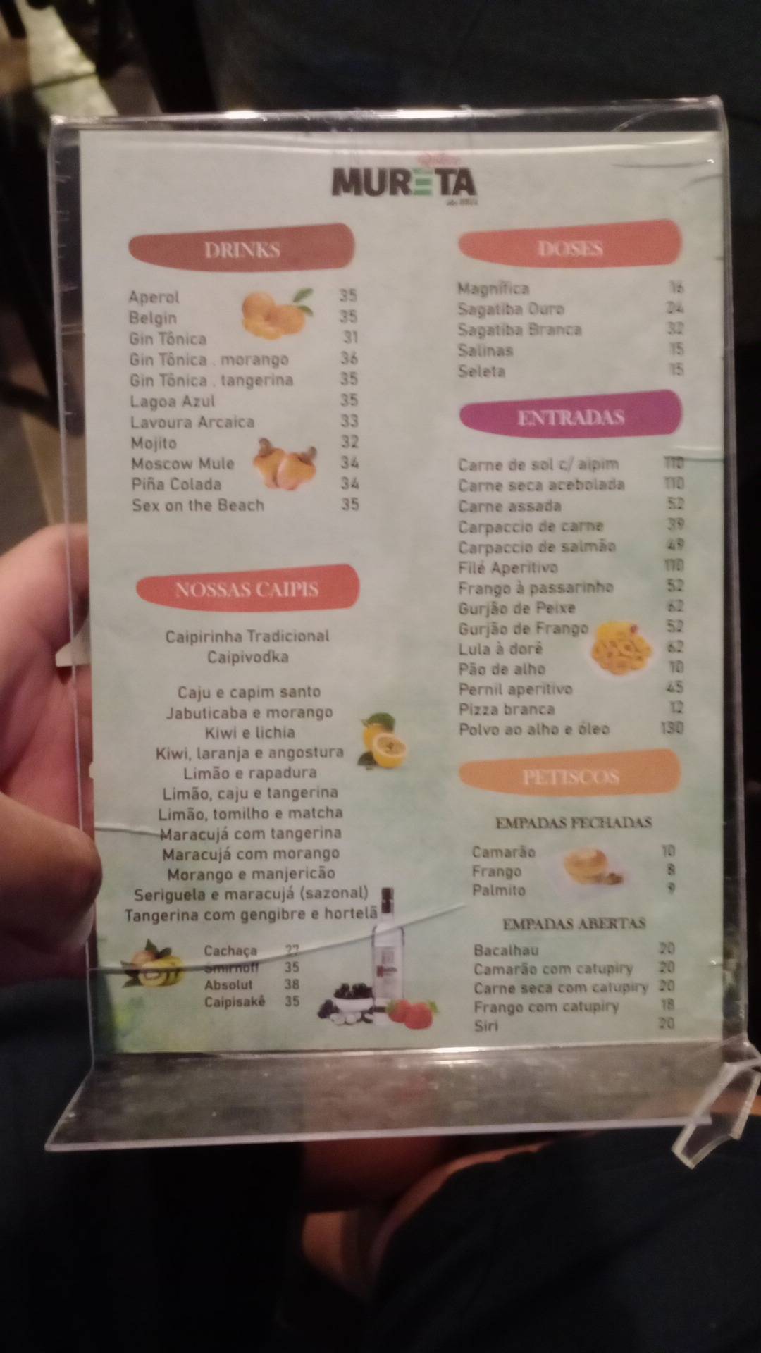 Boteco Mureta da Urca cardápio