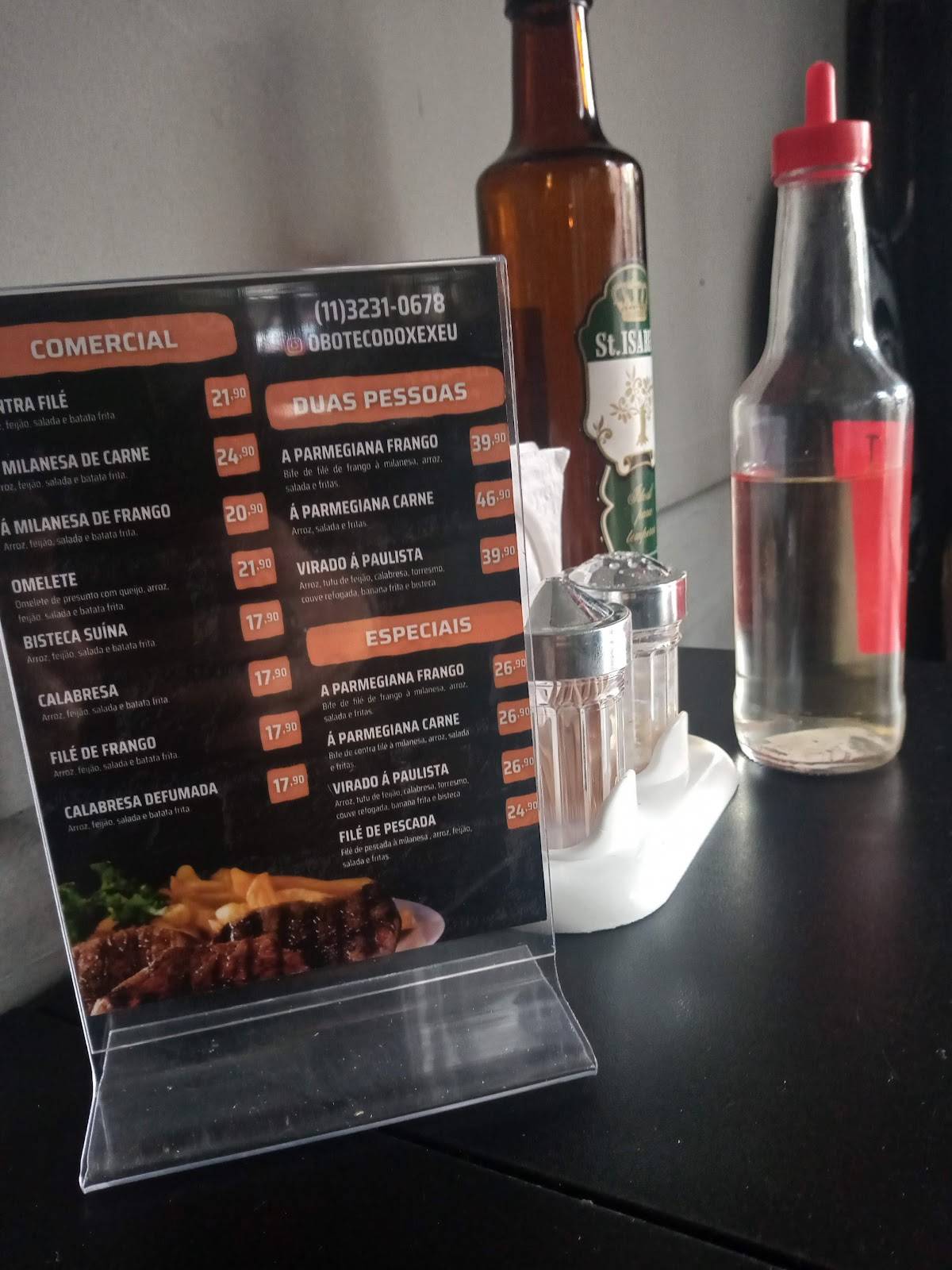 Boteco do Xexéu cardápio