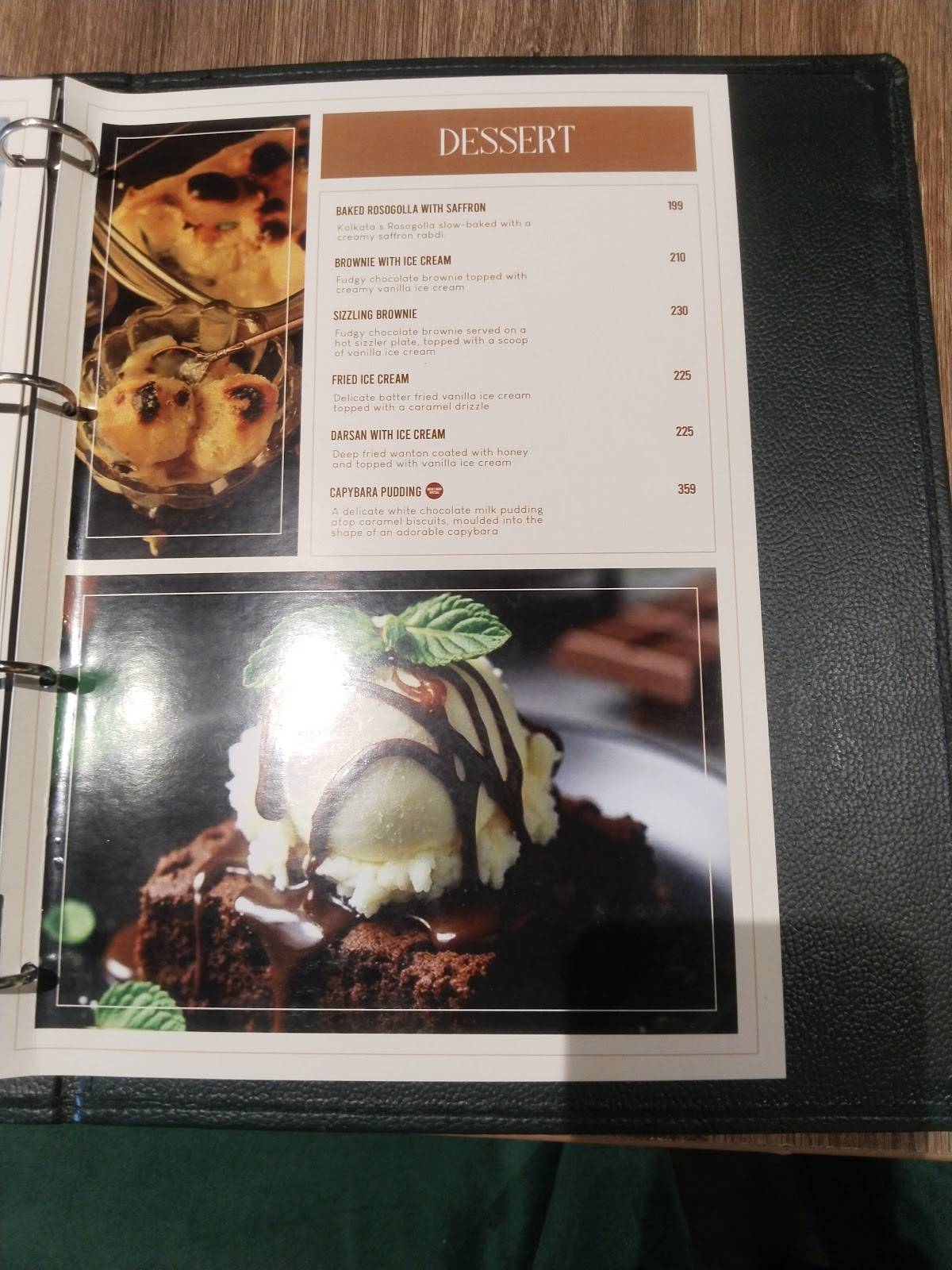 Boulevard Restaurant and Bar menu