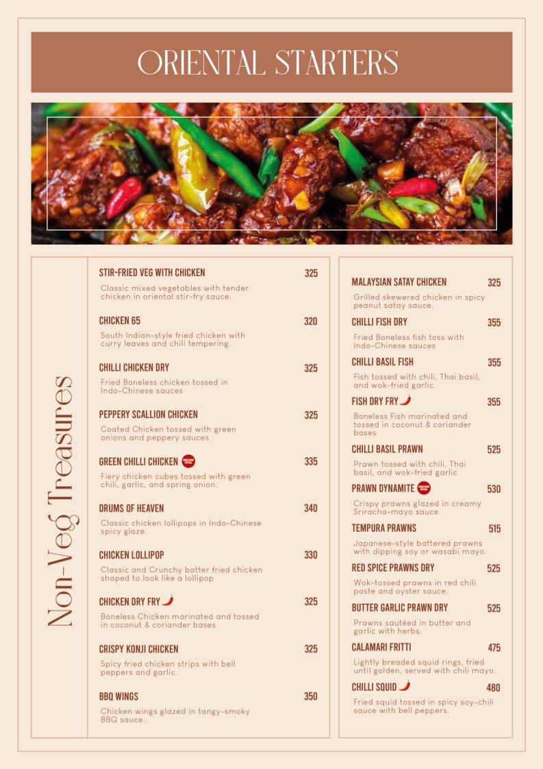 Boulevard Restaurant and Bar menu