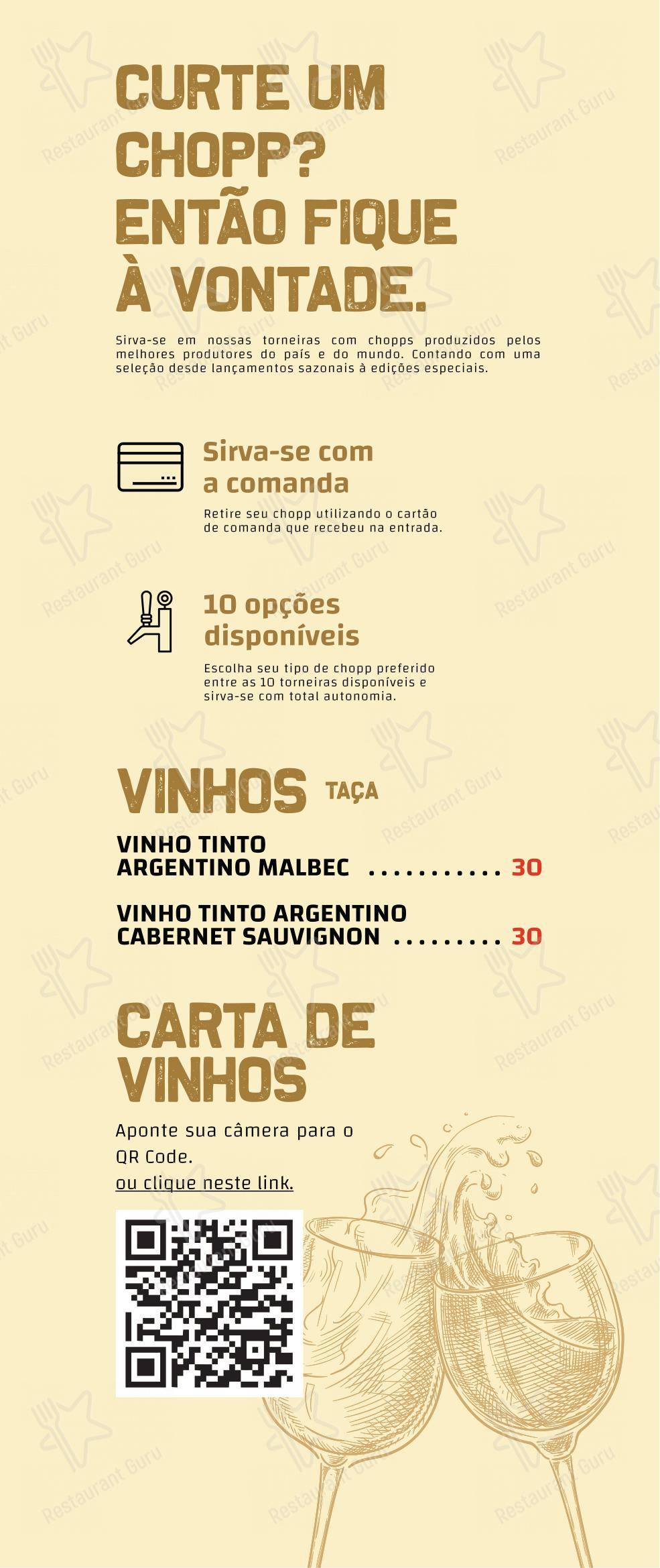 Menu para Braza5 em Mogi das Cruzes