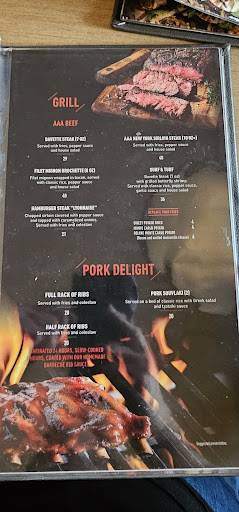 Menu de Barbies Resto Bar Grill