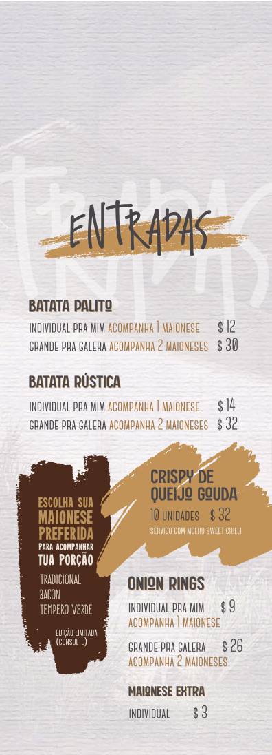 Buarque Burger cardápio