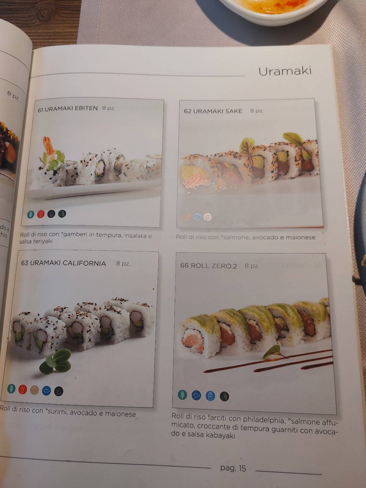 Menu di Ristorante Sushi Zero 