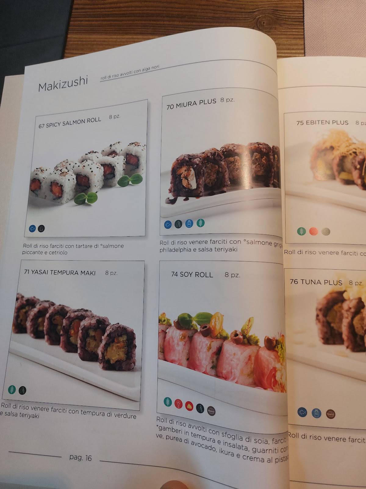 Menu di Ristorante Sushi Zero 