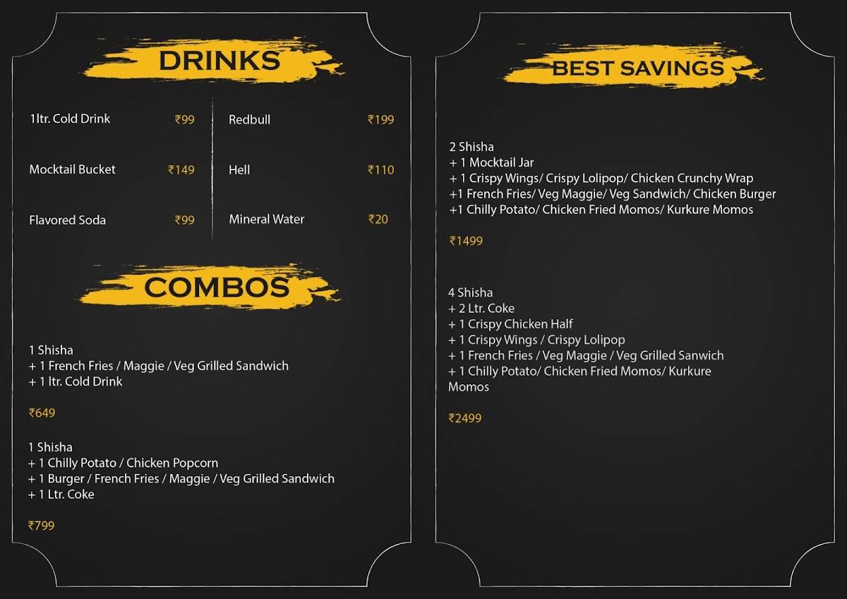 Bully Cafe menu