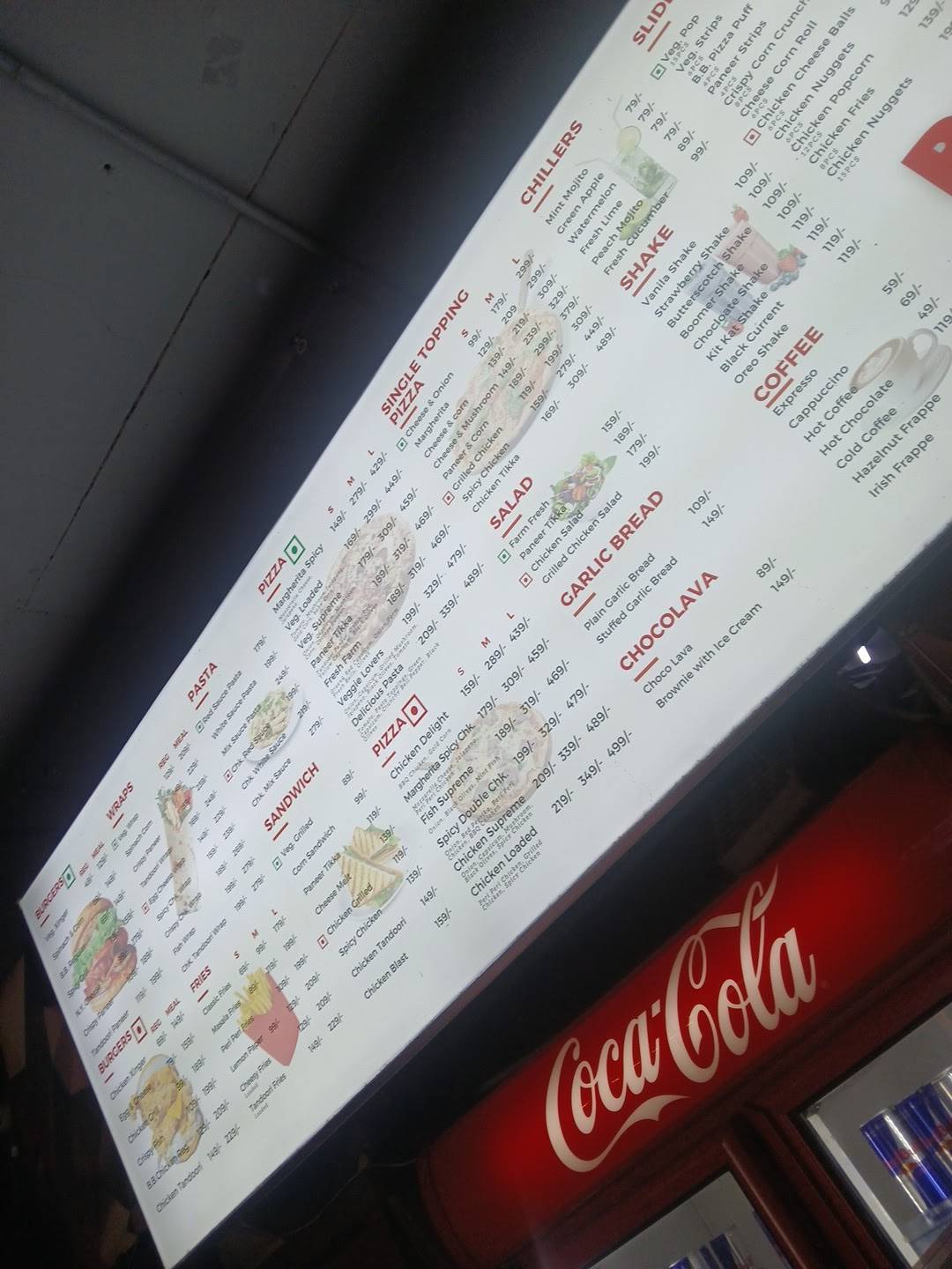 Burger Bites menu