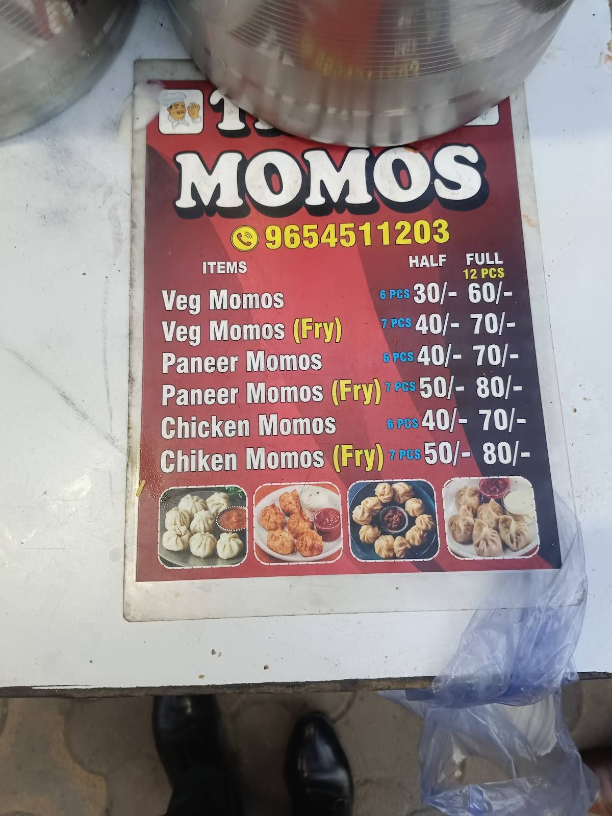 Butter Momos stall menu