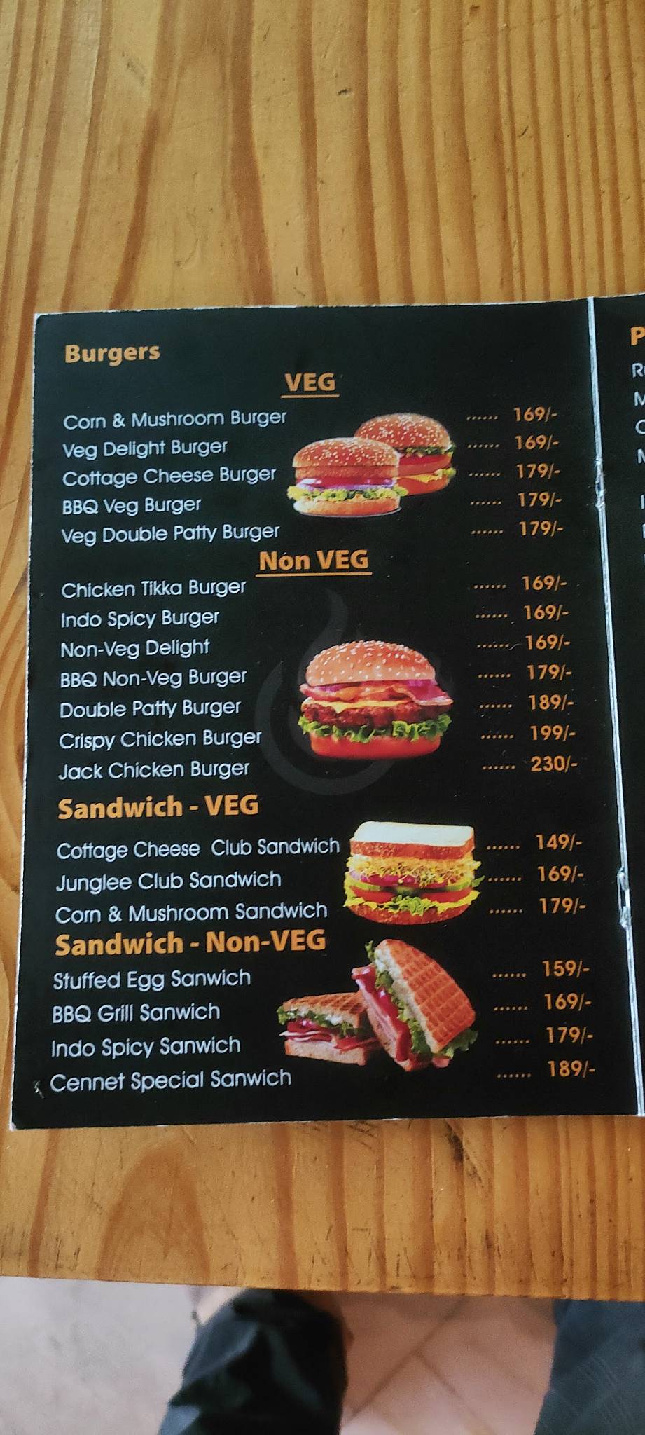 CENNET RestoCafe menu