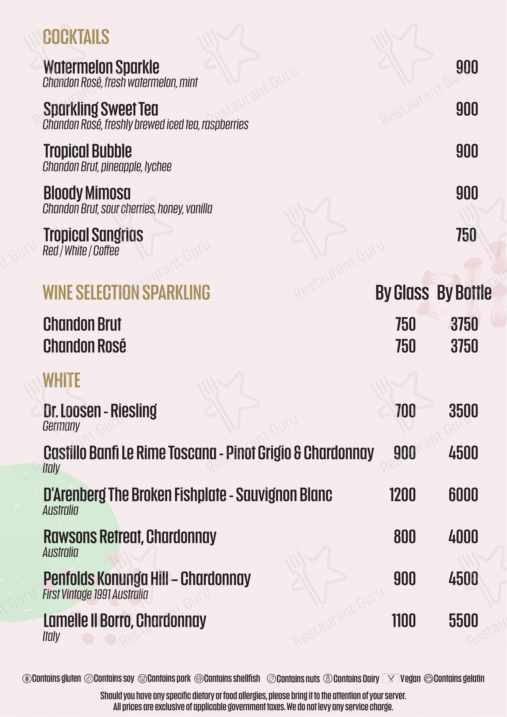COU COU by Oberoi - Menu