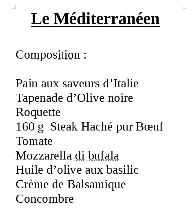 Menu di Café-Restaurant Rallye 