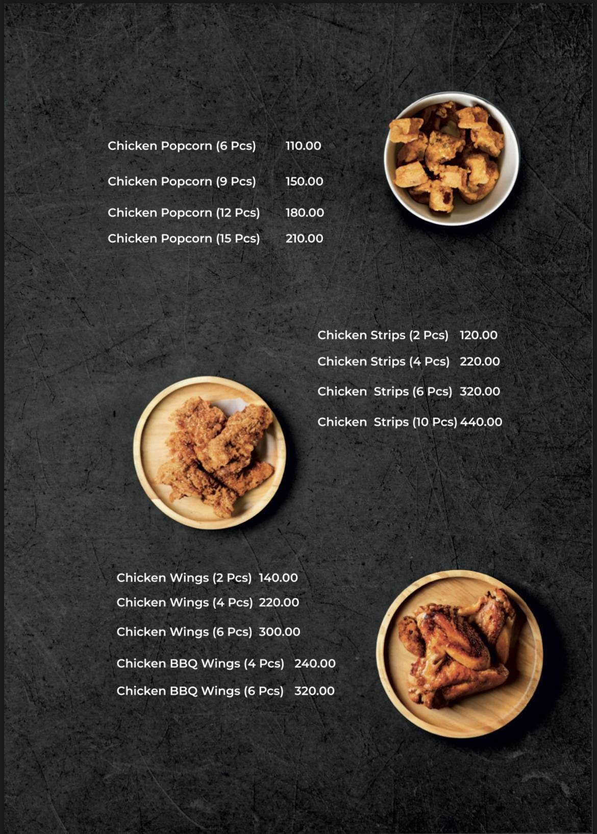 Caz Cafe menu
