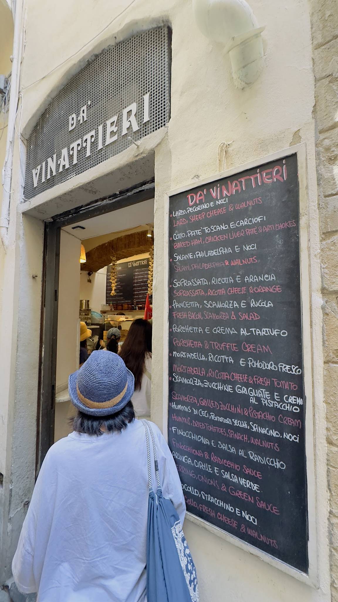 Menu di Da' Vinattieri 