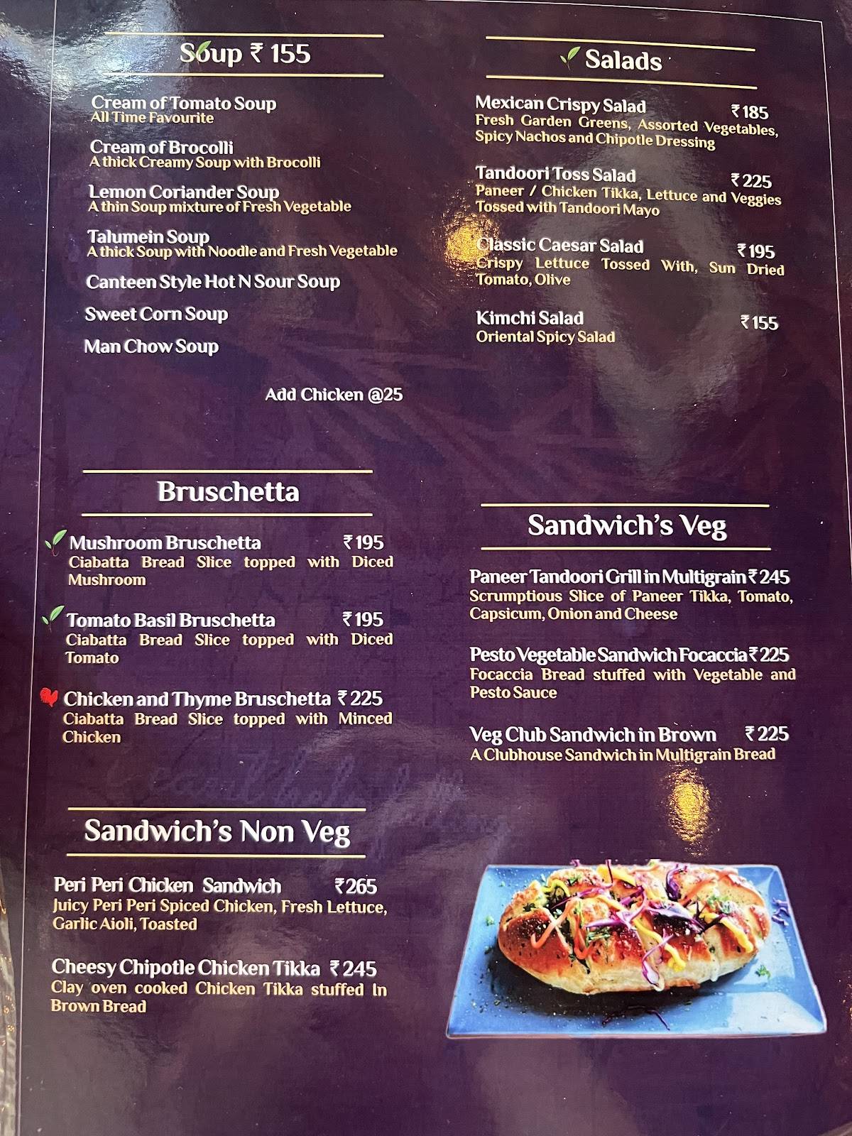 Eden Cafe Jhansi menu