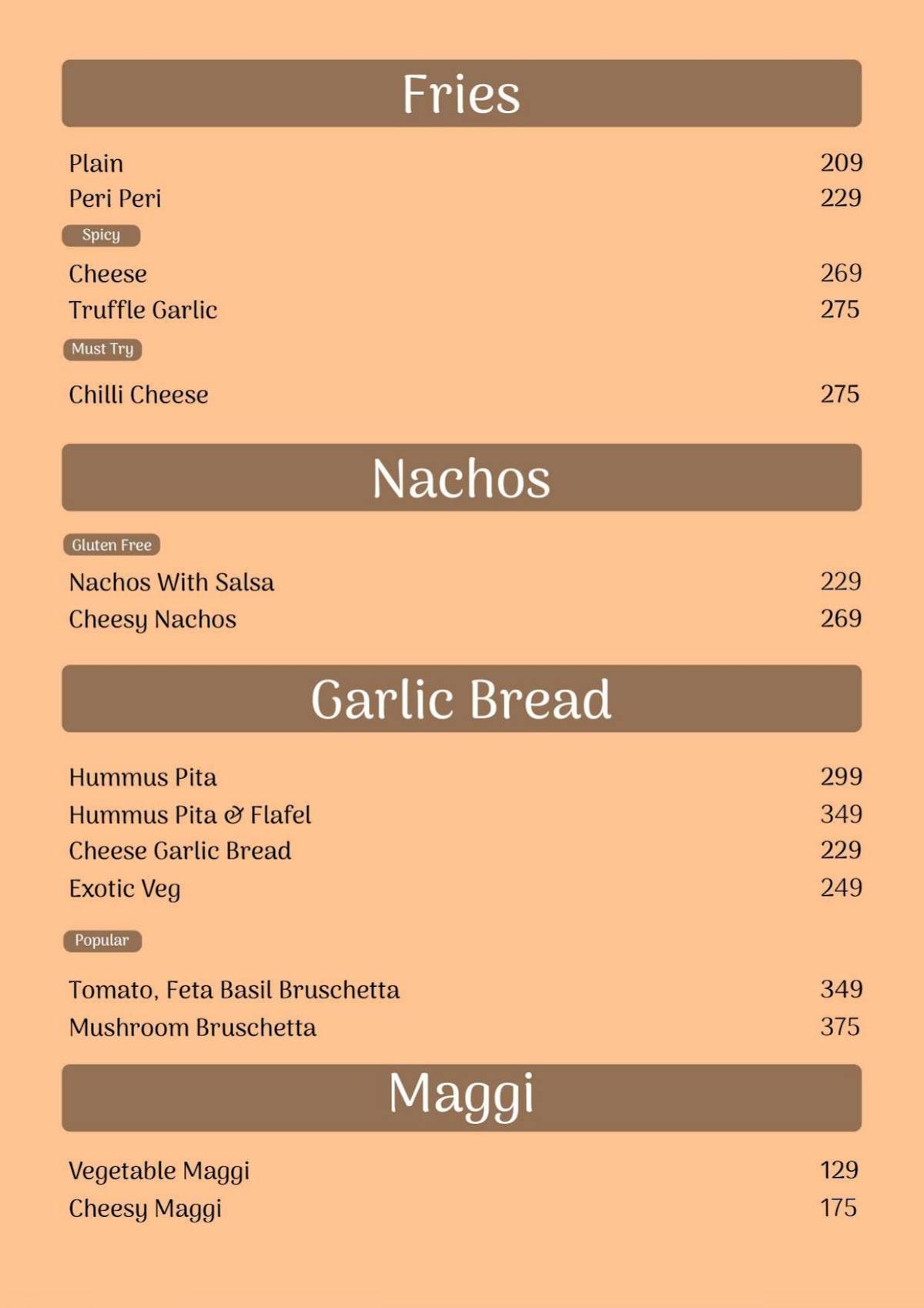 GUUNAAJ menu
