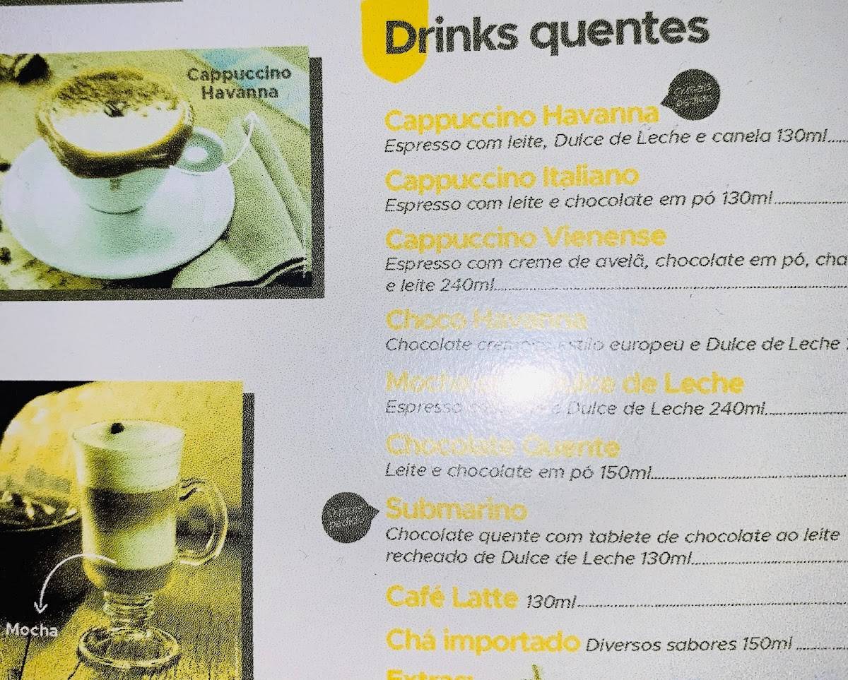 Havanna Café cardápio