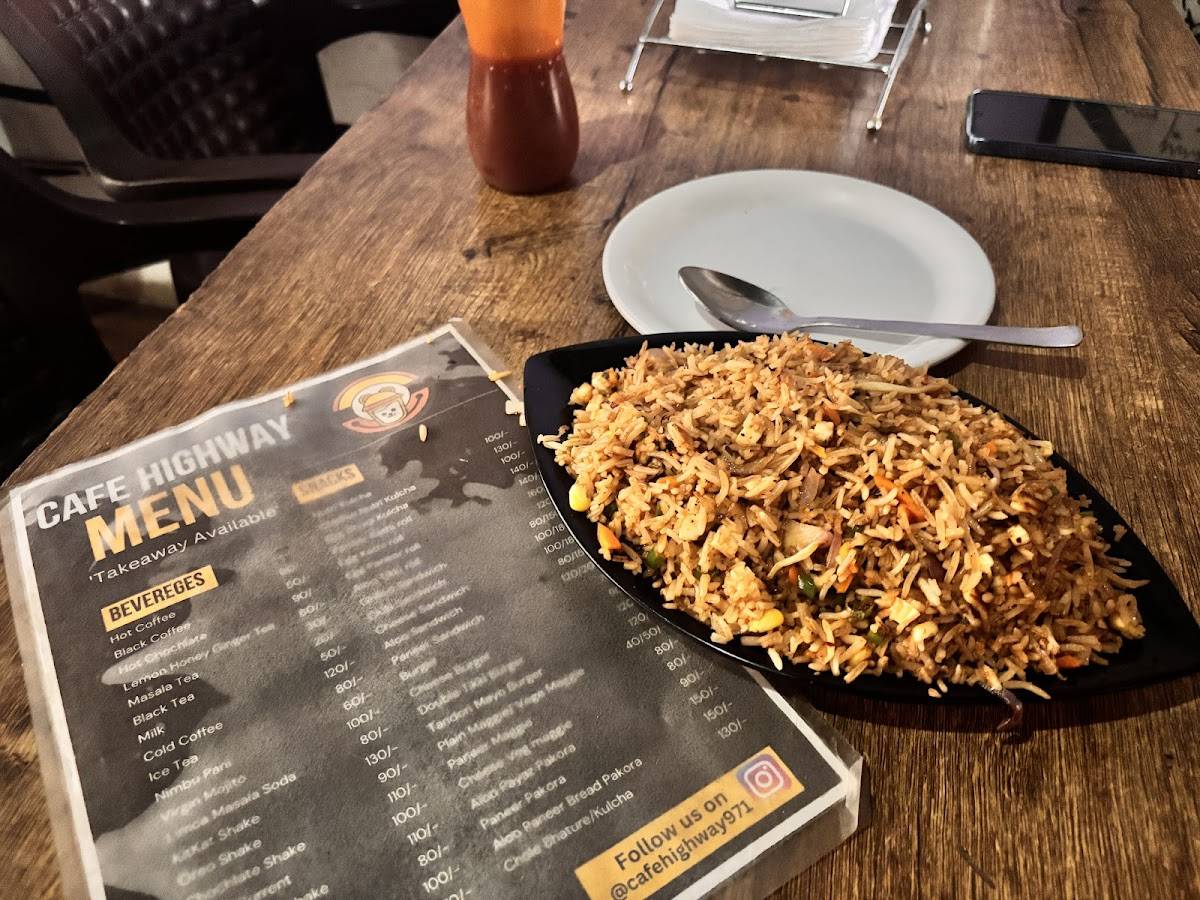 Cafe Highway menu