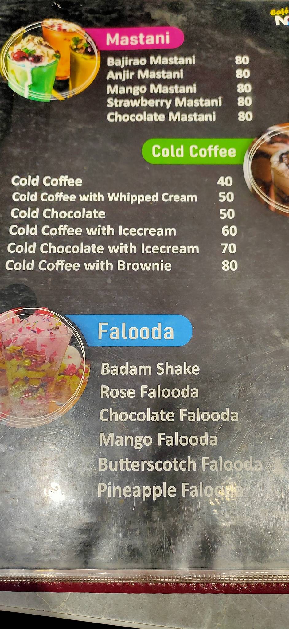 Cafe Neone कॅफे नीओन menu