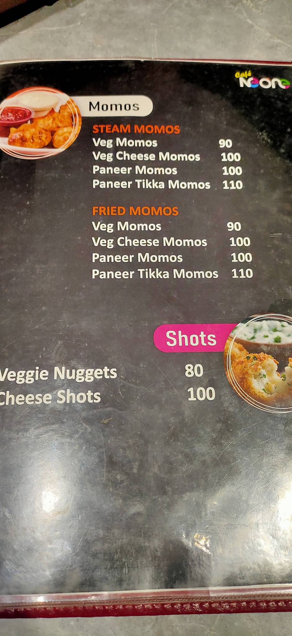 Cafe Neone कॅफे नीओन menu