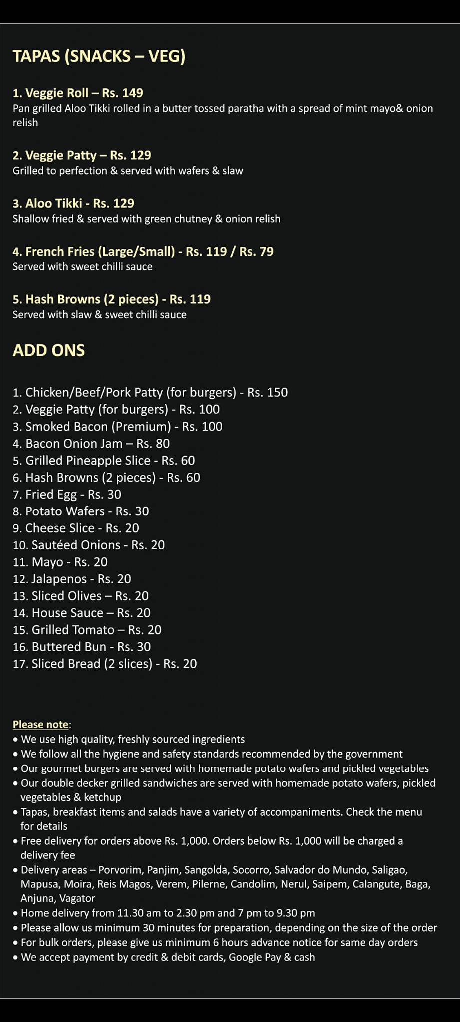 NickyM's Kitchen menu