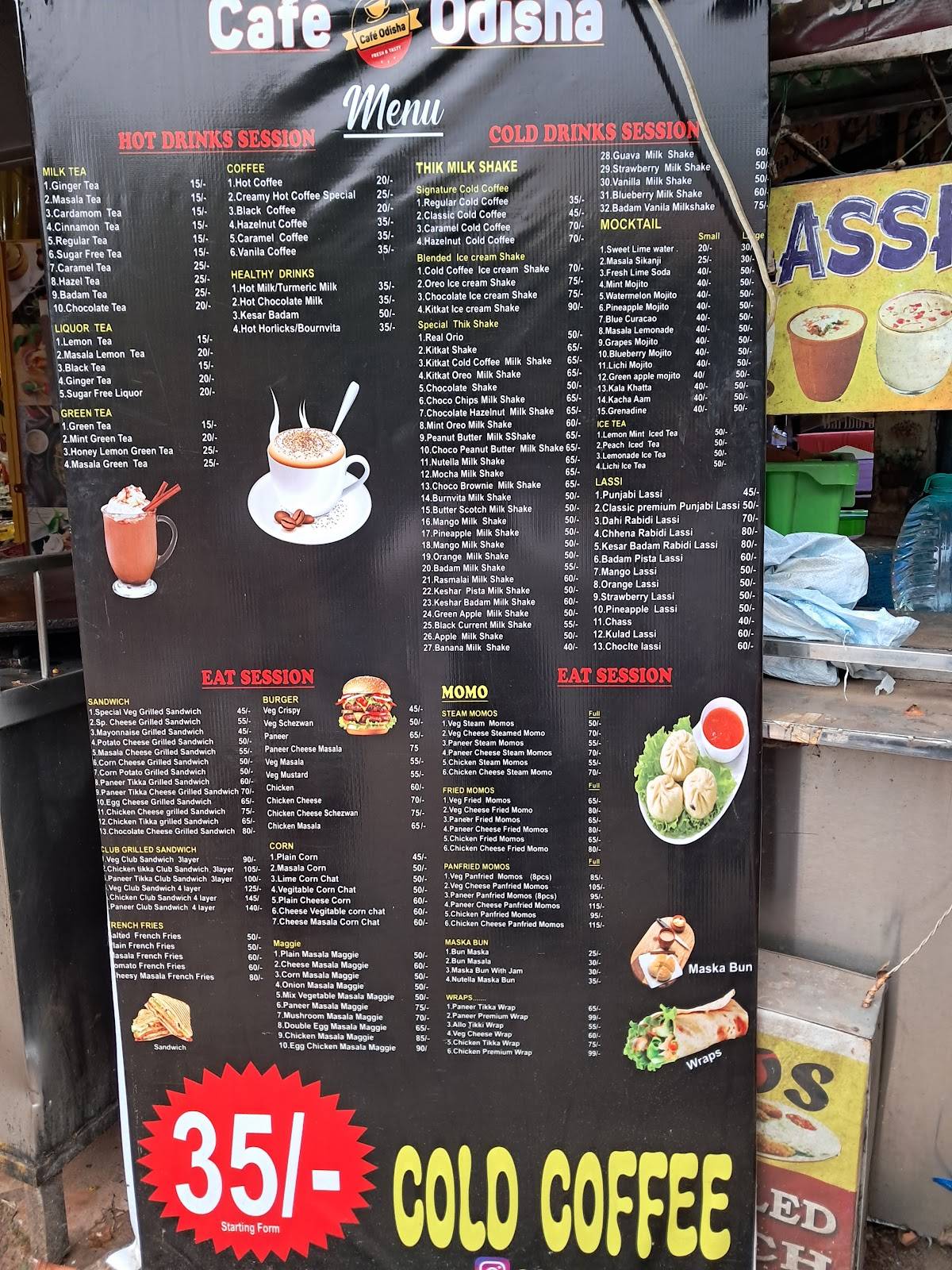 Cafe Odisha (fresh & taste) menu