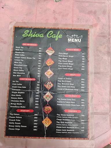 Shiva Cafe menu