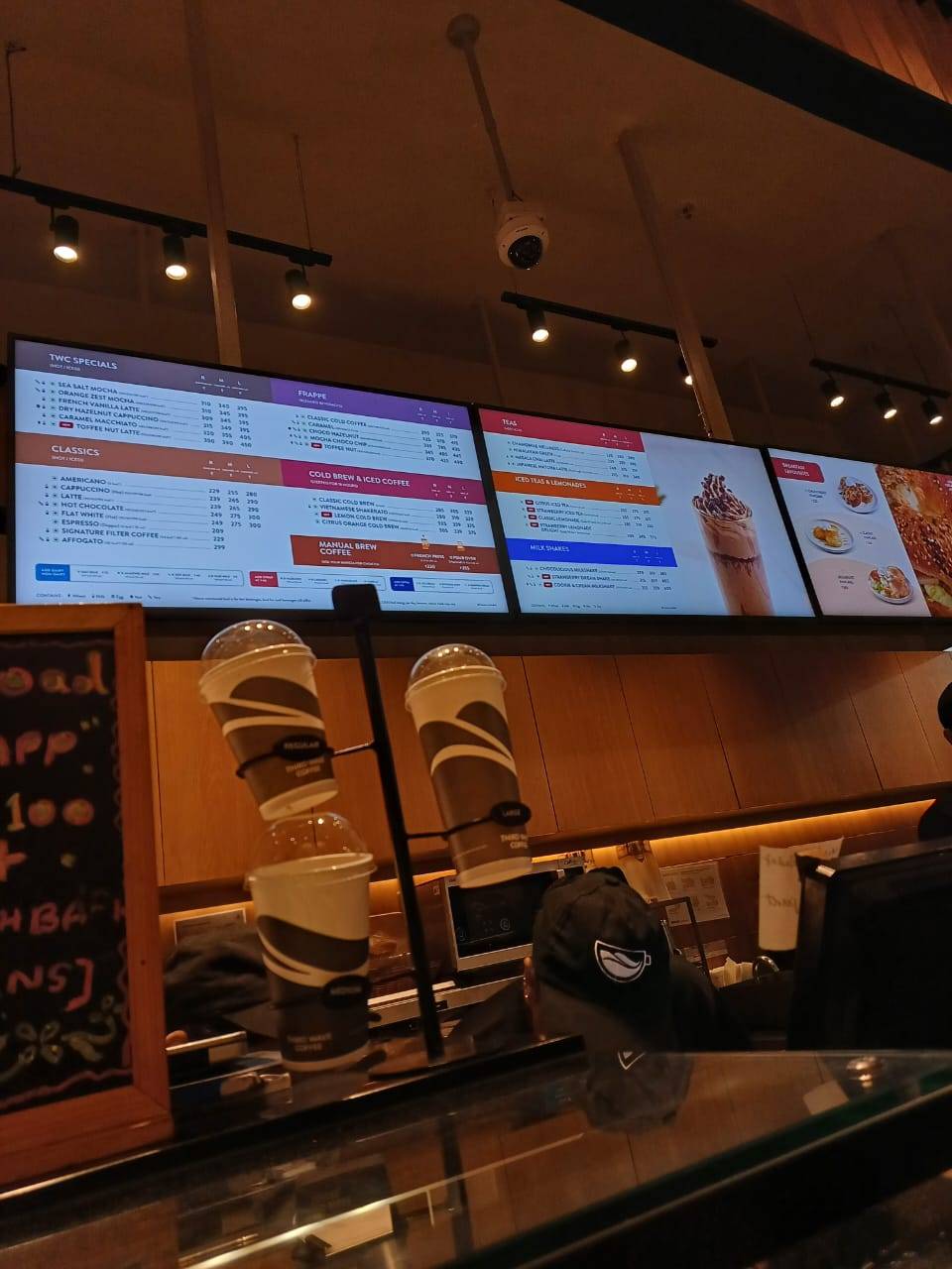 Third Wave Coffee menu