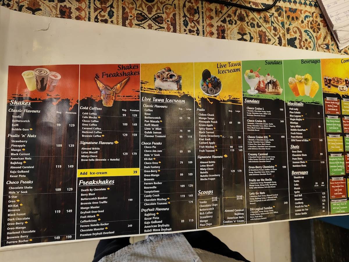 What The Freeze menu