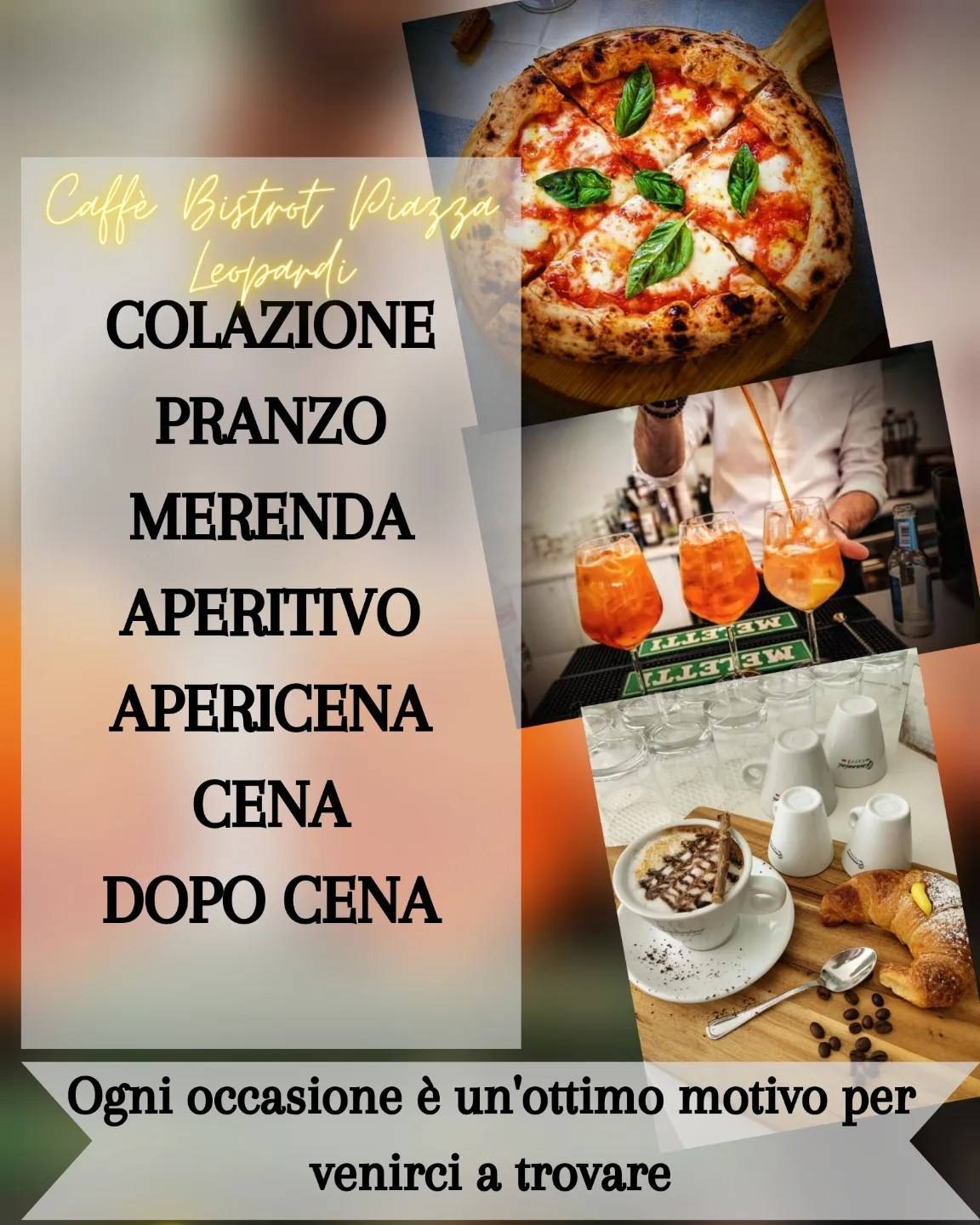 Menu di Caffè & Bistrot Piazza Leopardi 