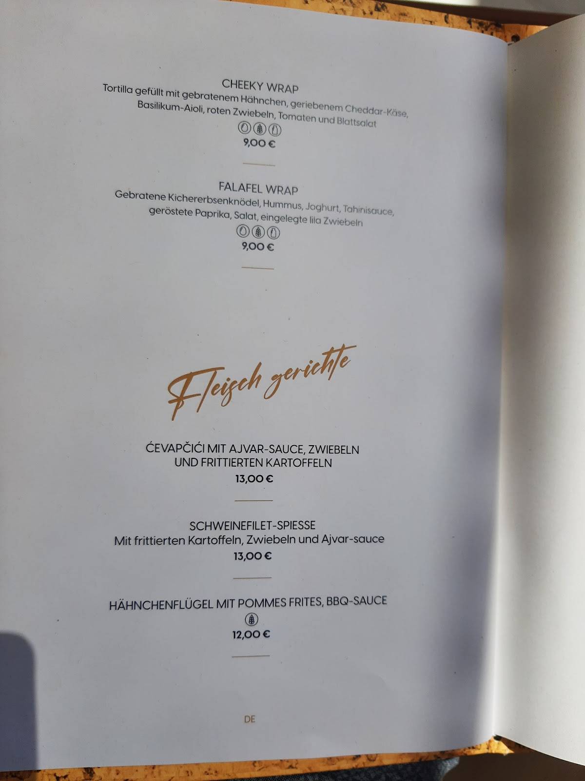 Menu di Caffe bar Oleander 