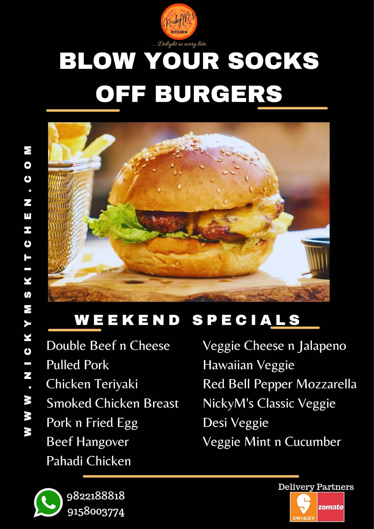 NickyM's Kitchen menu
