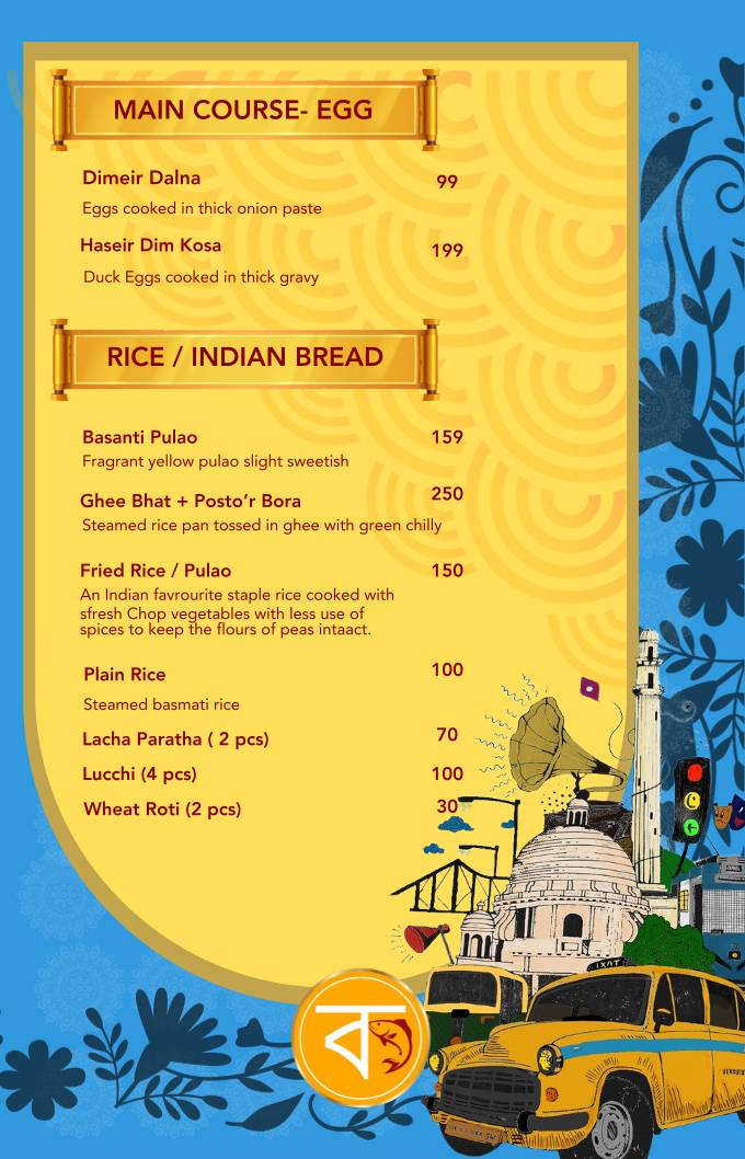 Calcutta Kitchen - Best Bengali Restaurant menu