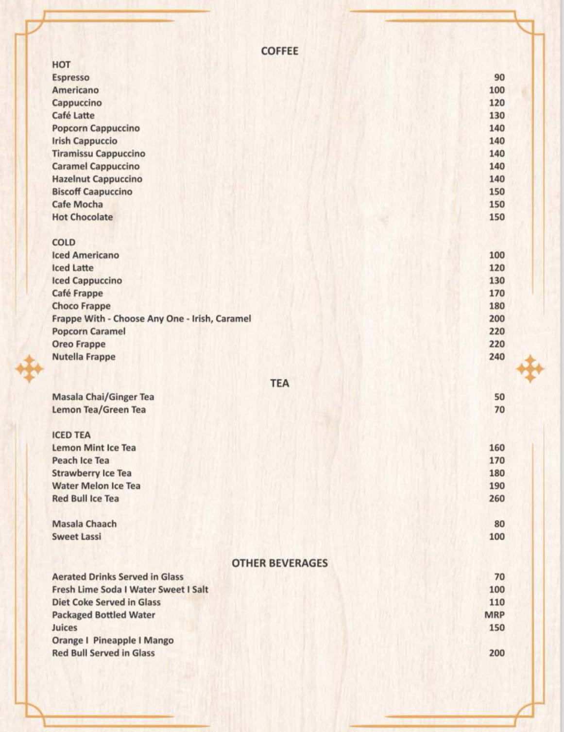 Camaraderie Lounge And Kitchen menu