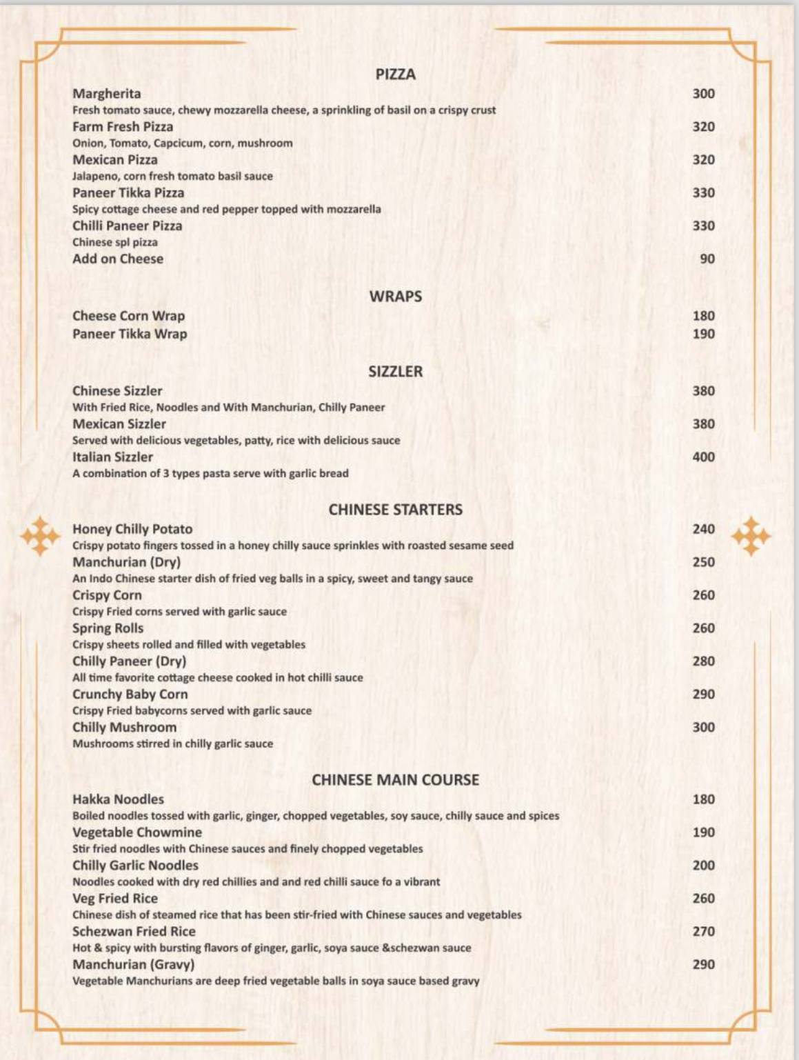 Camaraderie Lounge And Kitchen menu