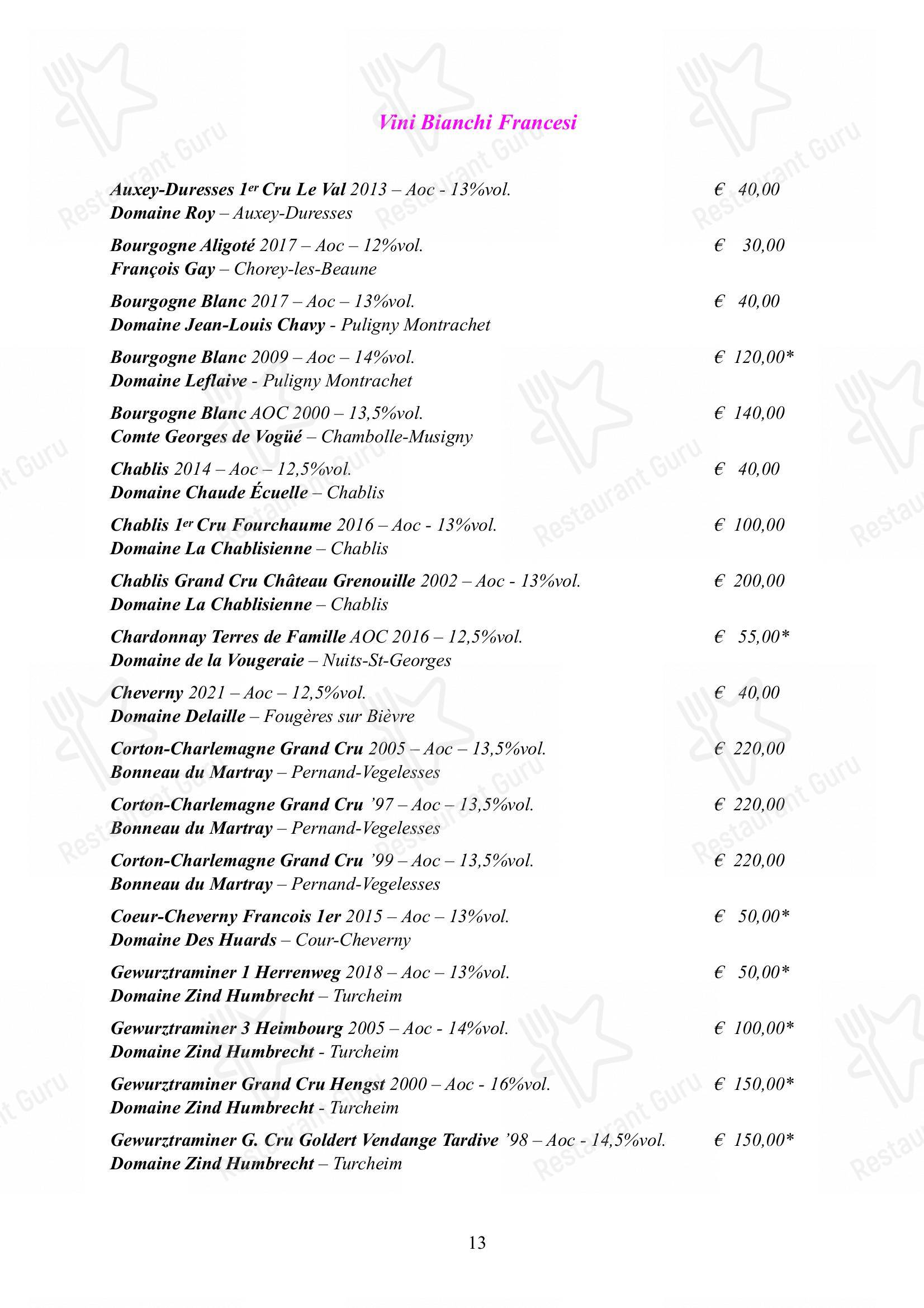 Albergo Ristorante Alle Codole in Canale d'Agordo - Menu