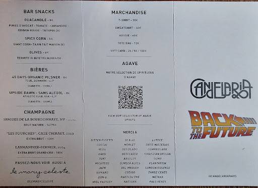 Menu de Candelaria
