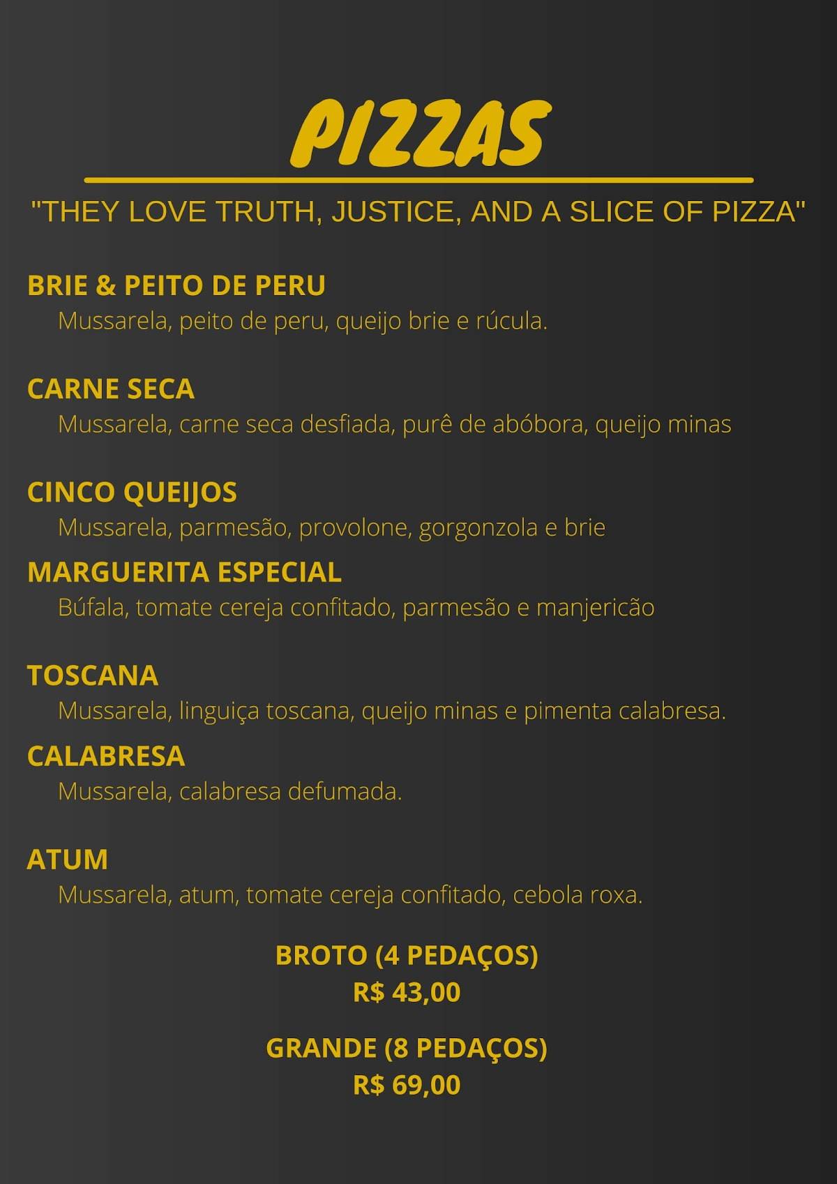 Carcassonne Pub cardápio