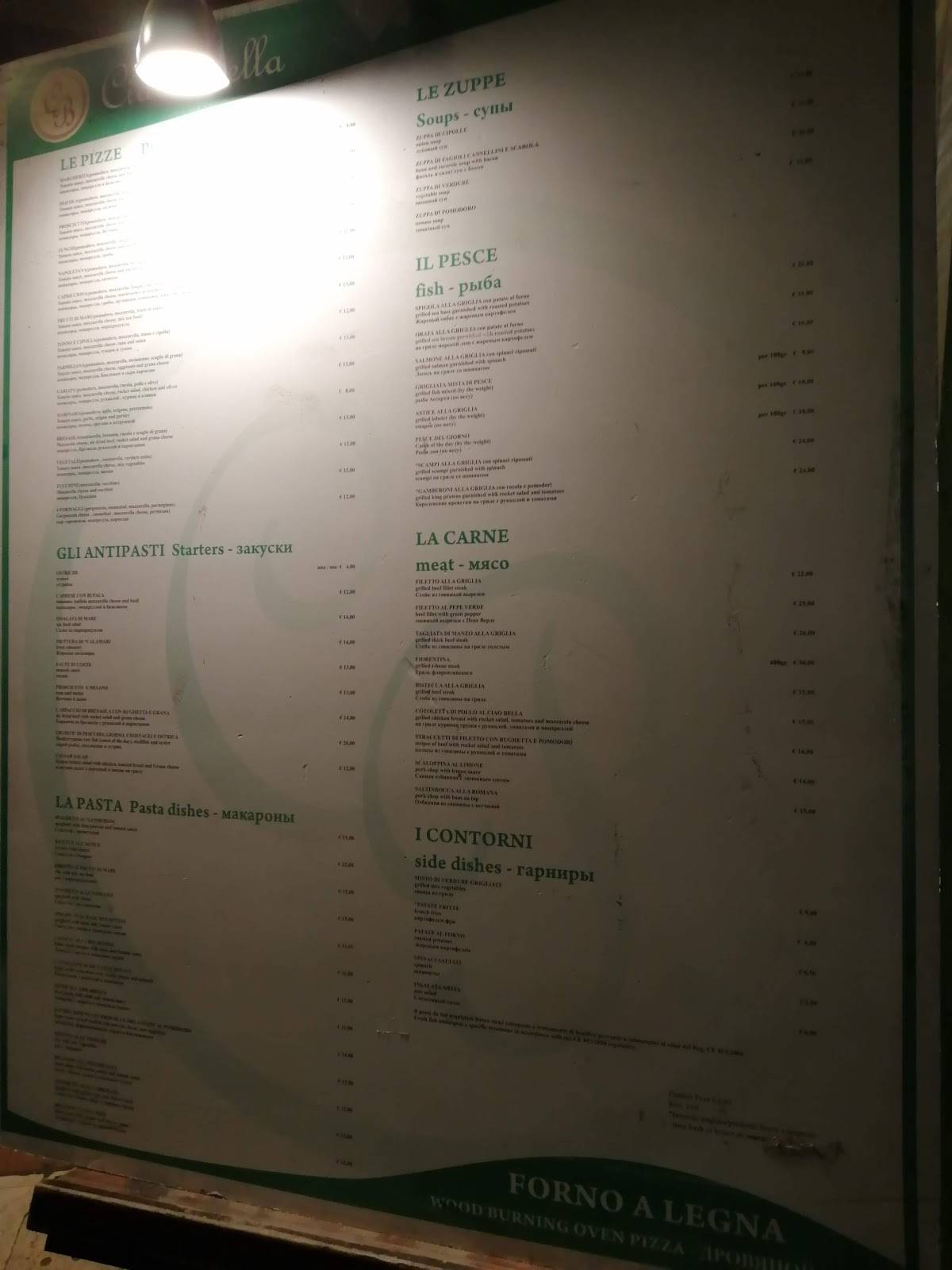 Menu di Carlo's Pizza 