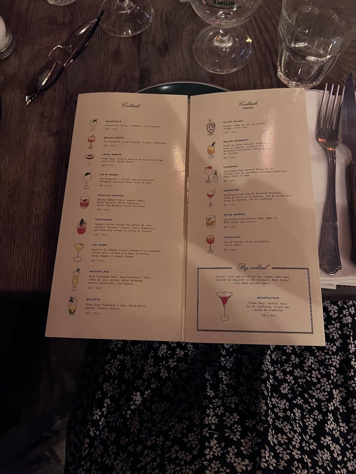 Menu de Carmelo