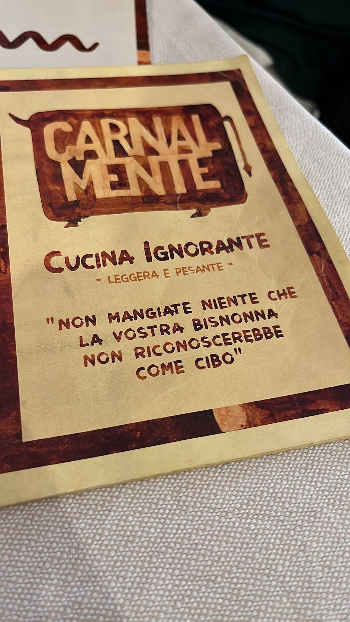 Menu di Carnalmente