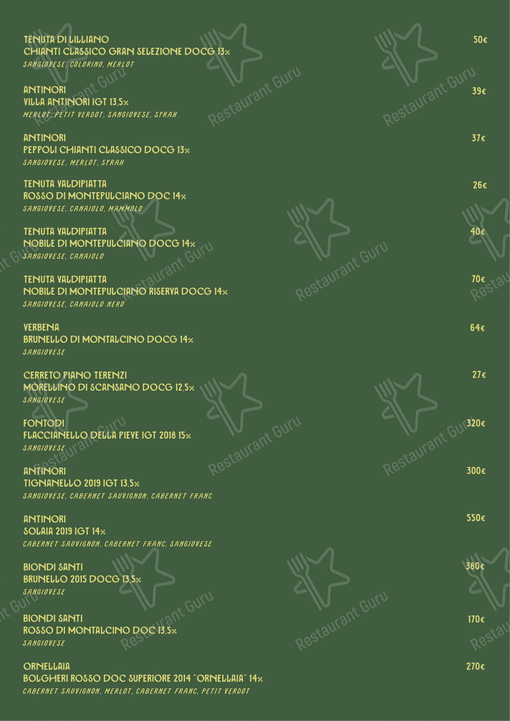 Menu bar per Carnesa - Churrascaria Brasiliana in Roma