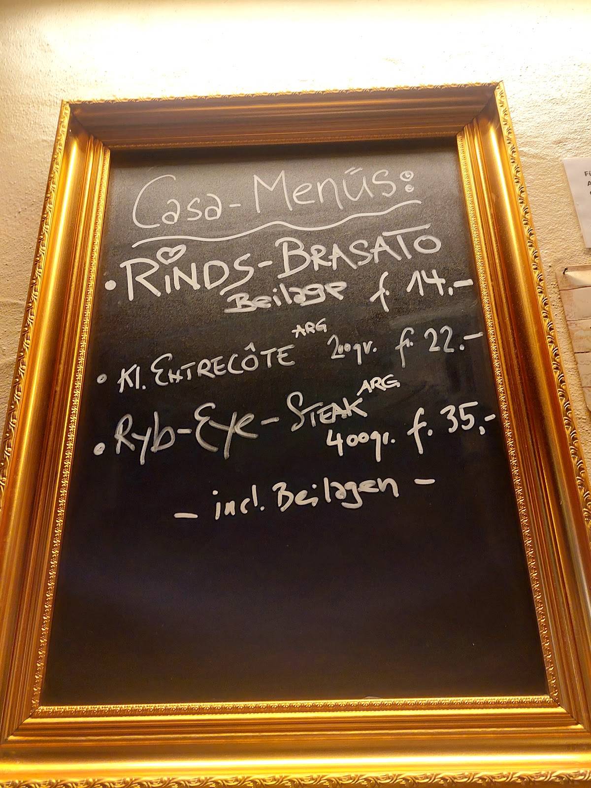 Menu di Casa Marcello 