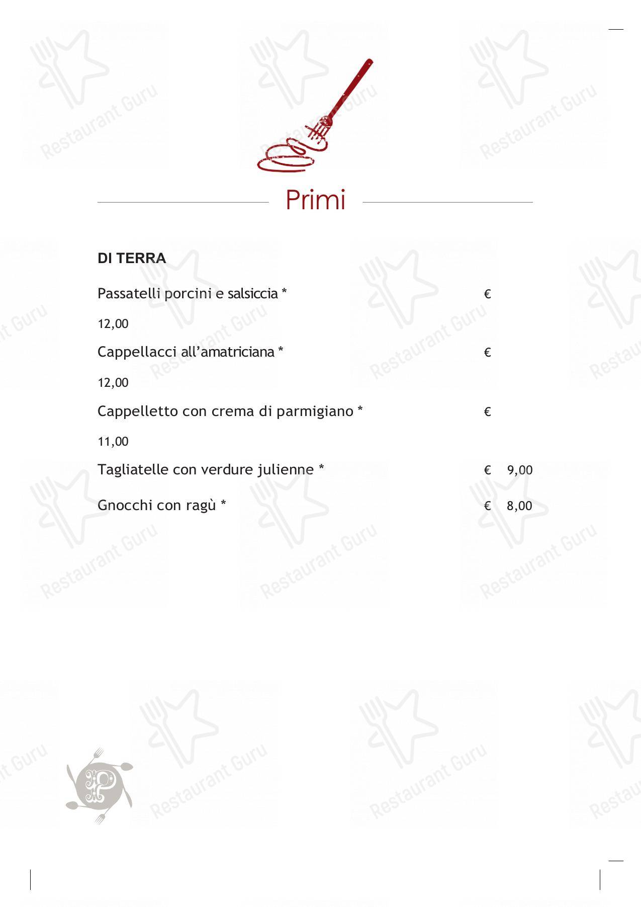 Основное меню pour Casa Poderosa restaurant