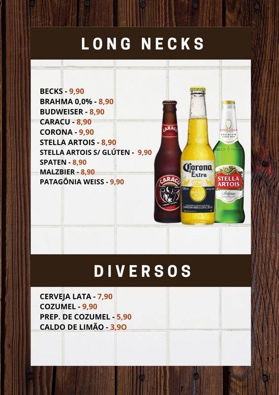 Celsin Bar e Restaurante cardápio