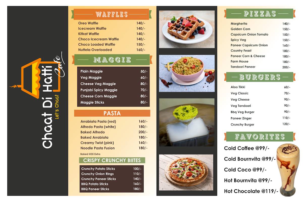 Chaat Di Hatti Cafe - Sargasan menu