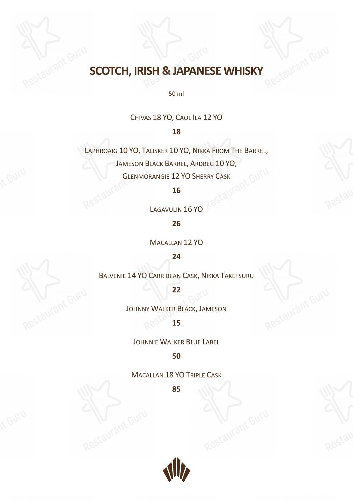 菜单 pour Charlie’s Rooftop Bar pub et bar