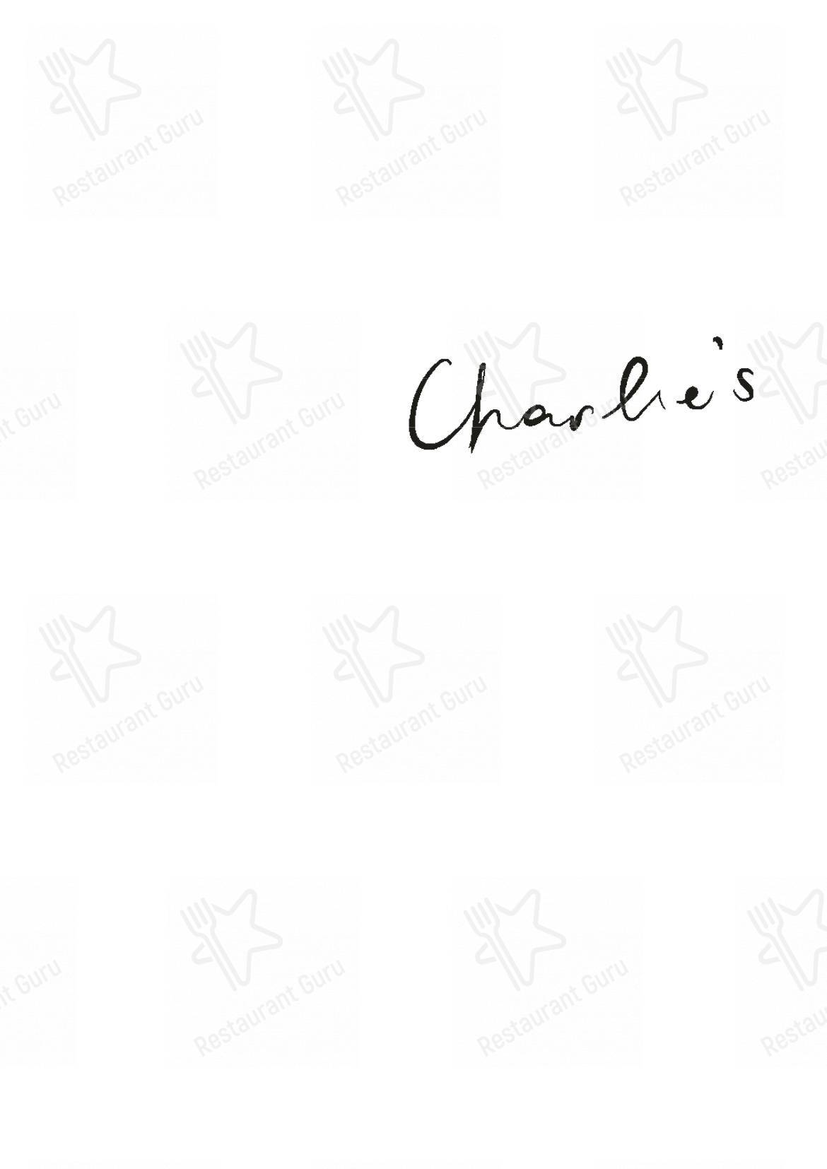 Menu pour Charlie’s Rooftop Bar - Детское